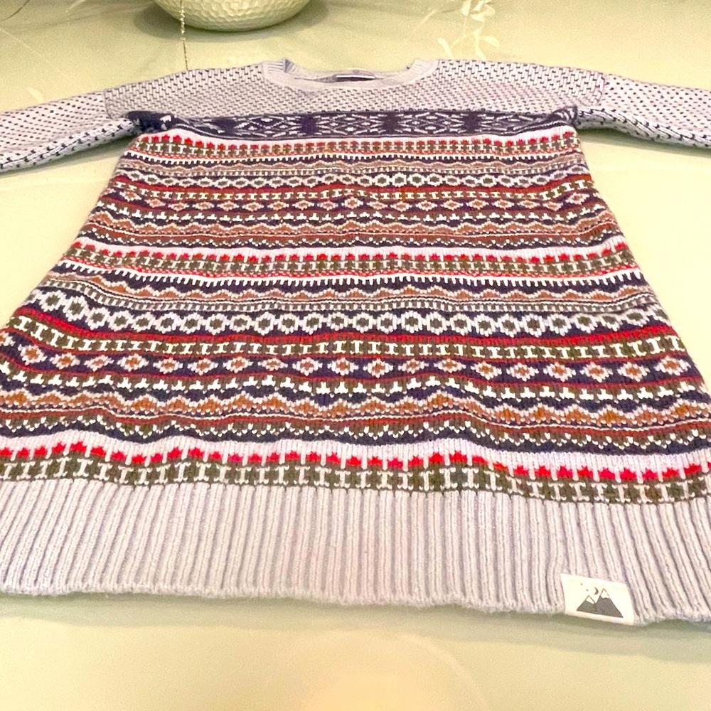 Hanna Andersson Girls Sweater Dress, 130 /8.